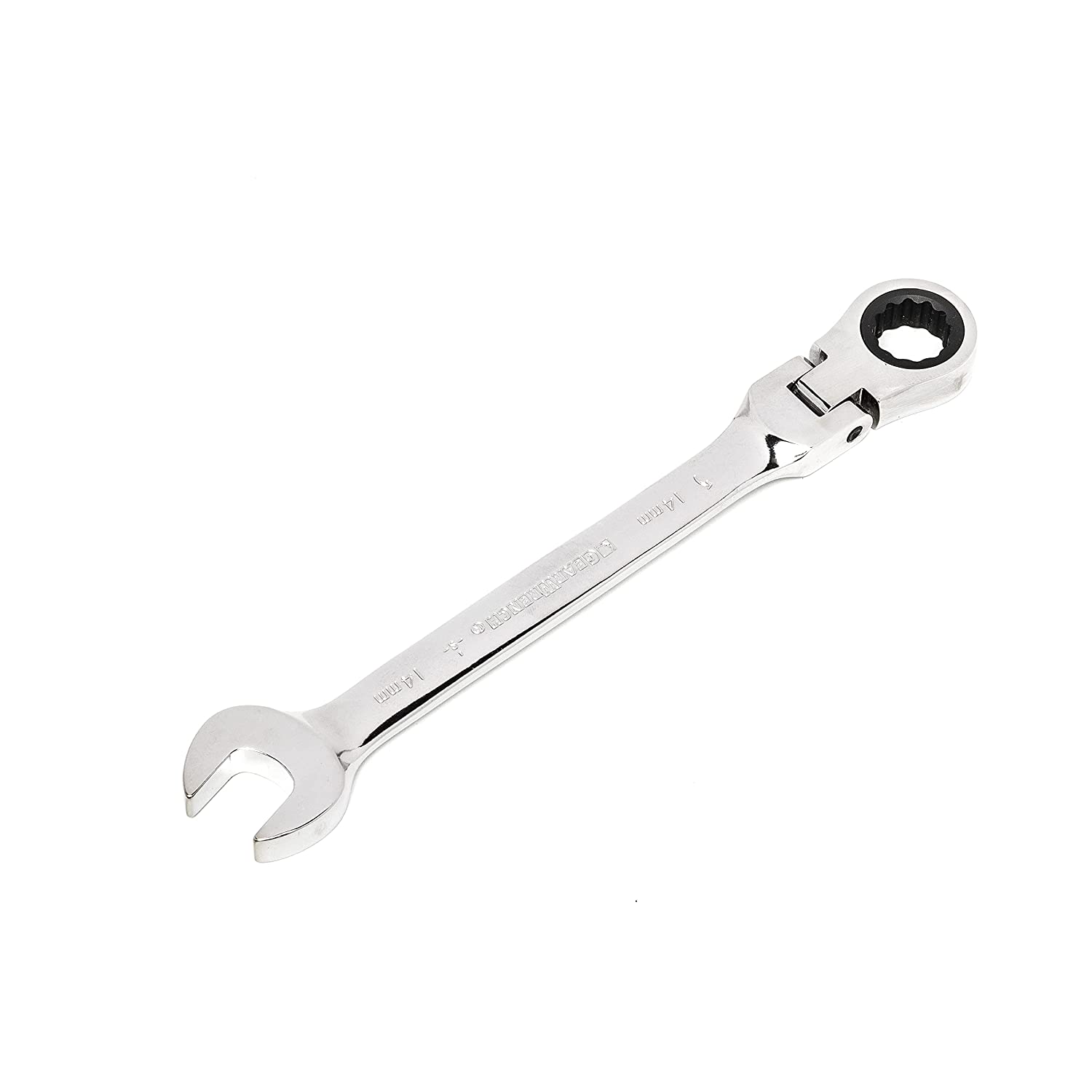 Flex-Head Combination Ratcheting Spanner 14mm Heavy Duty Hand Tool - Gear Wrench